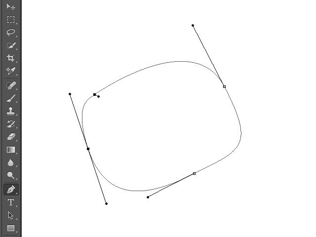 Les trois lignes droites indiquent les courbes, et aren't part of the shape.