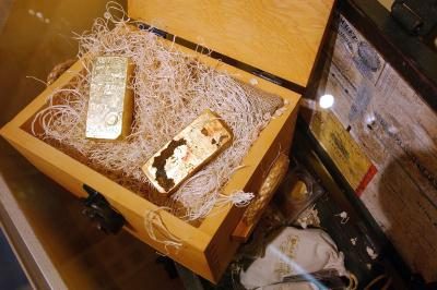 Lingots d'or trouvés dans le naufrage du SS Central America