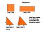 Les calculs de superficie pour des rectangles et triangles