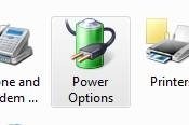Options d'alimentation de Windows icône
